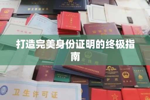 良庆打造完美身份证明的终极指南