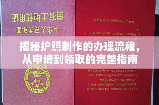 良庆揭秘护照制作的办理流程，从申请到领取的完整指南
