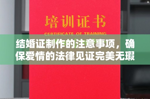 良庆结婚证制作的注意事项，确保爱情的法律见证完美无瑕